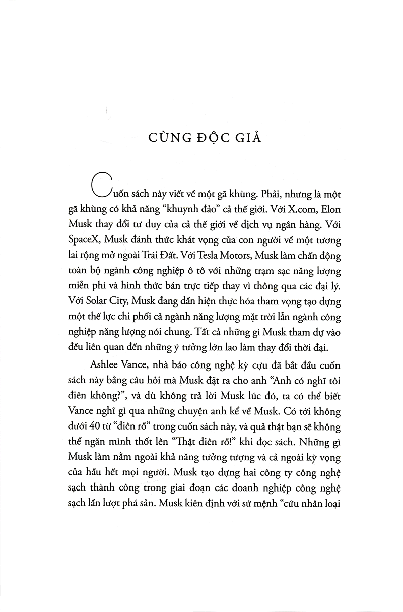 elon musk - tesla, spacex và sứ mệnh tìm kiếm một tương lai ngoài sức tưởng tượng - bìa cứng (tái bản 2023)