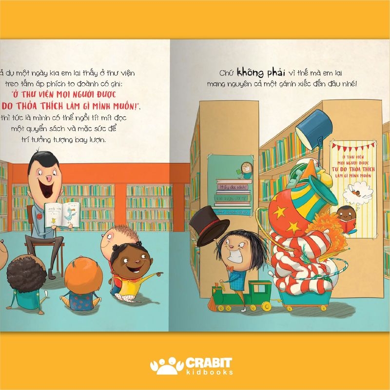 em định mang gánh xiếc vào thư viện à? quên đi!