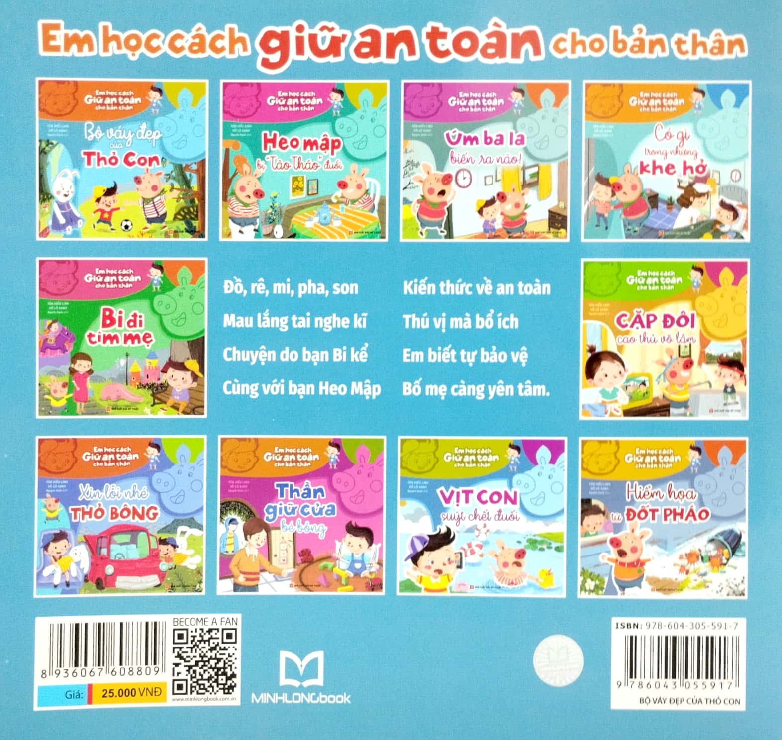 em học cách giữ an toàn cho bản thân - bộ váy đẹp của thỏ con