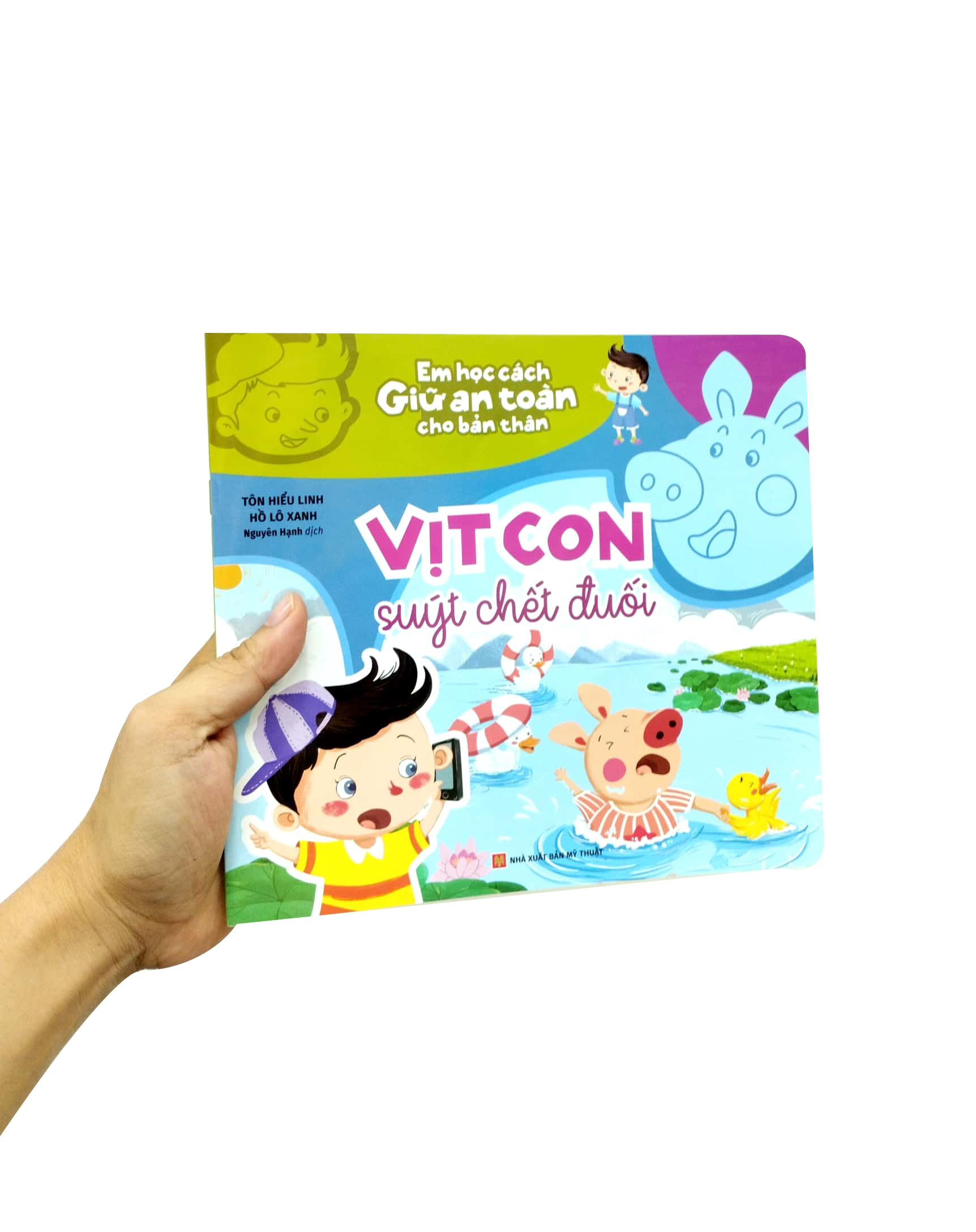 em học cách giữ an toàn cho bản thân - vịt con suýt chết đuối