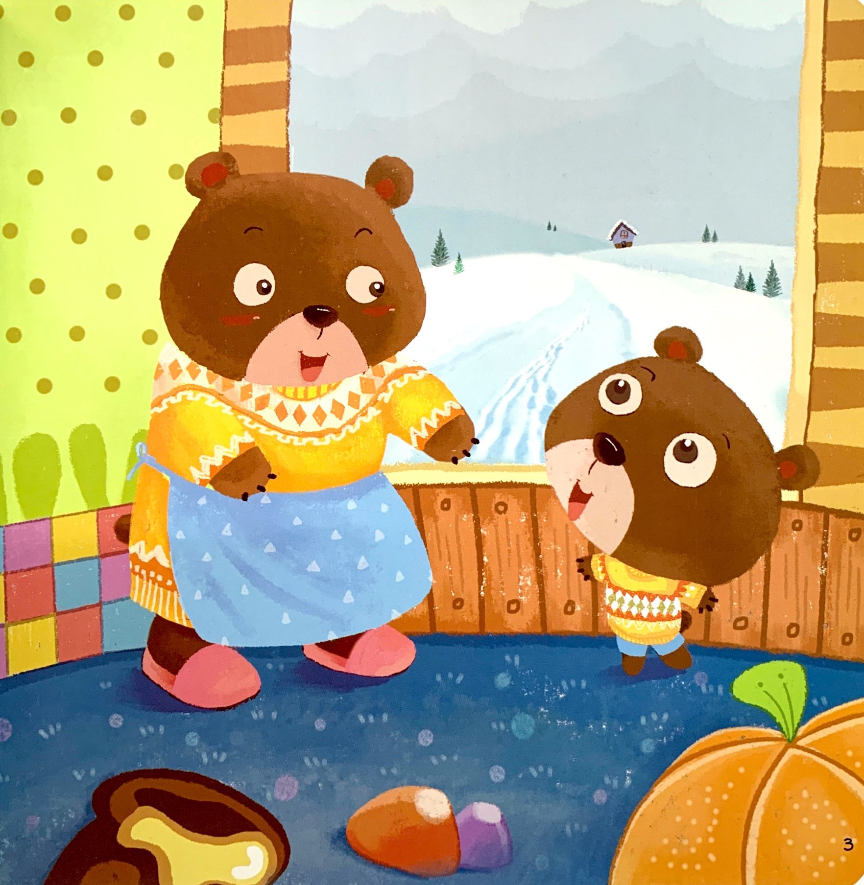 em làm quen với khoa học - gấu con muốn xuống núi