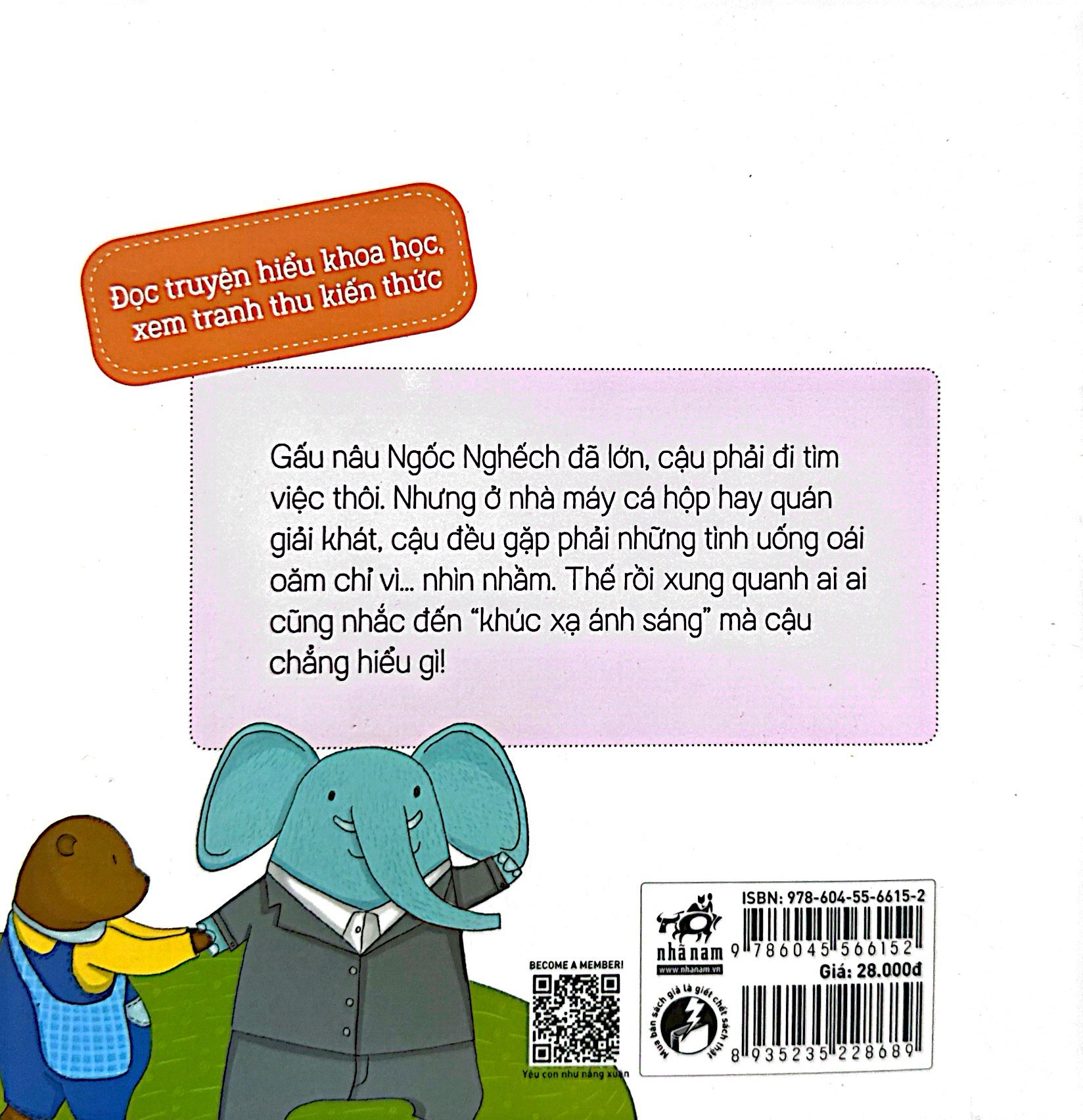 em làm quen với khoa học - gấu nâu tìm việc làm