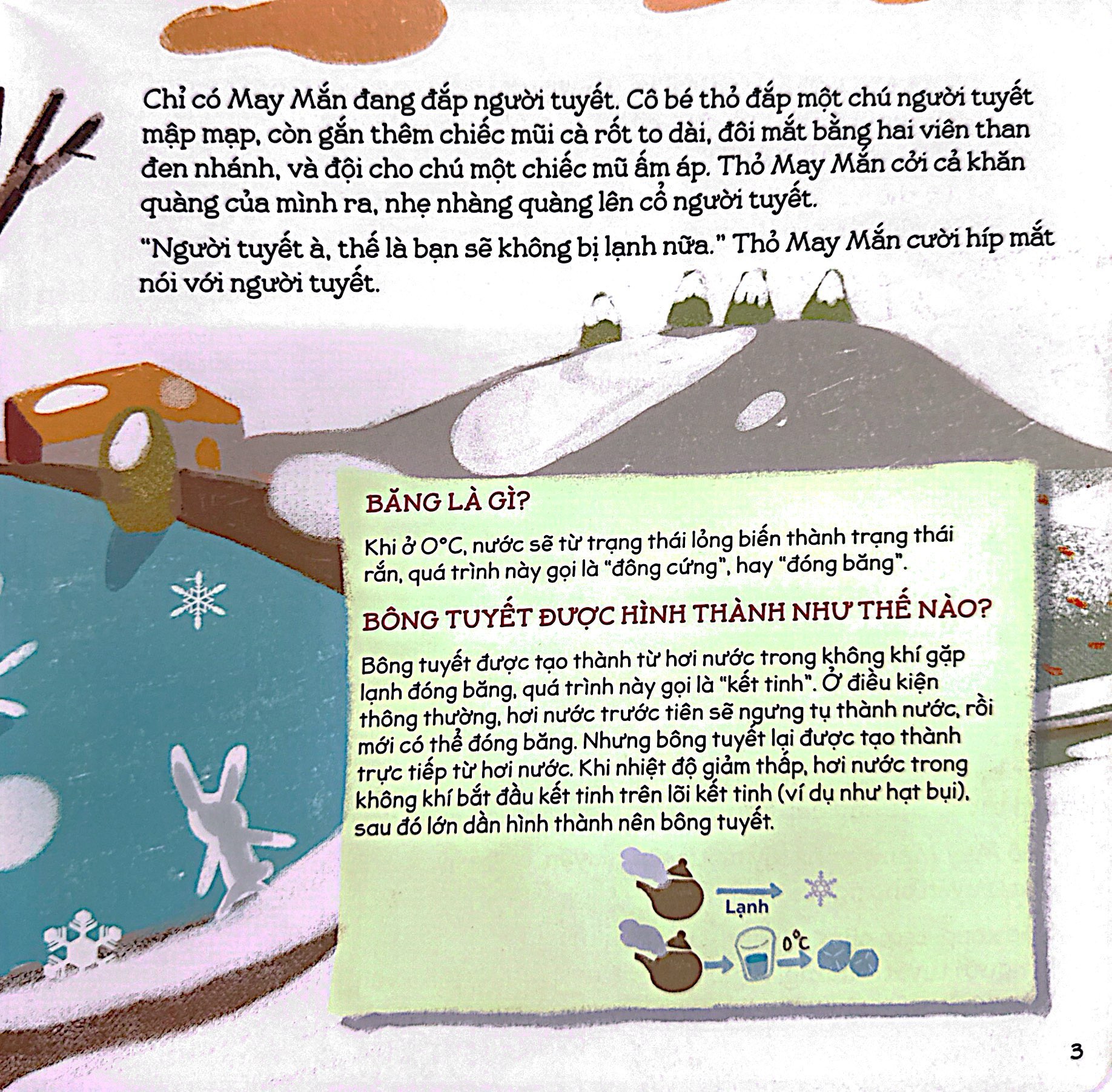 em làm quen với khoa học - người tuyết biến mất rồi
