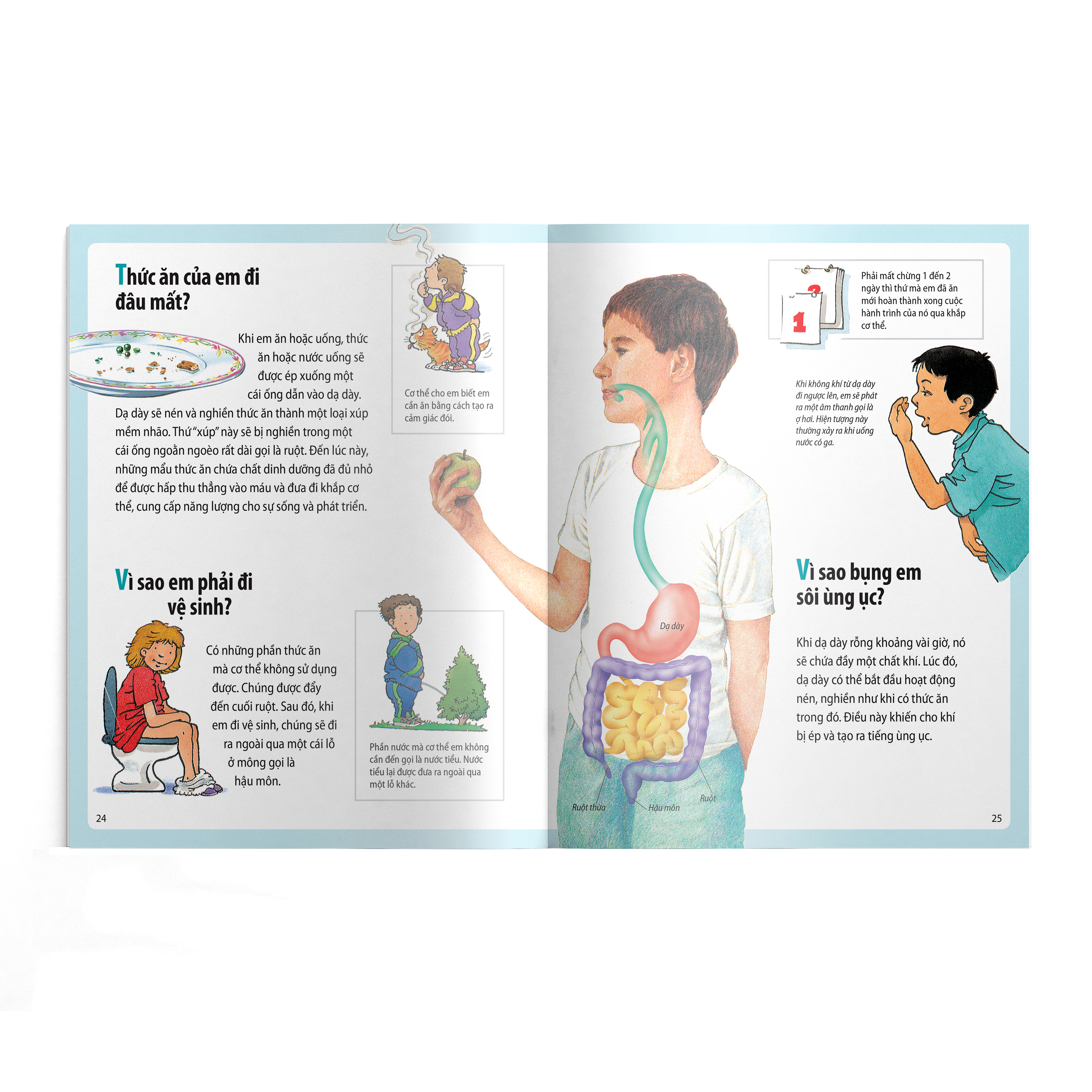 em muốn biết vì sao - bụng em sôi ùng ục và những câu hỏi khác về cơ thể (tái bản 2022)