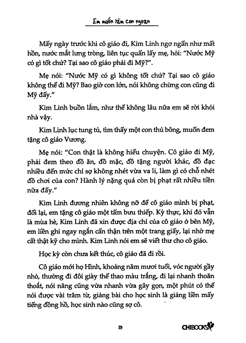 em muốn làm con ngoan