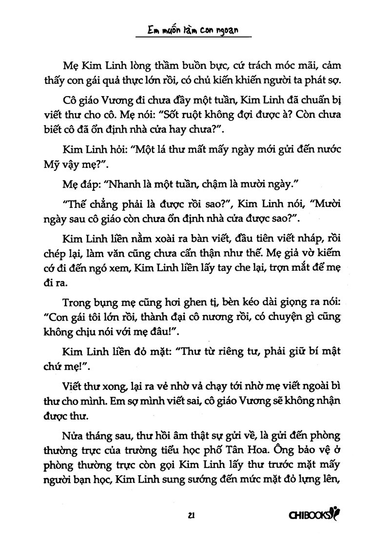 em muốn làm con ngoan