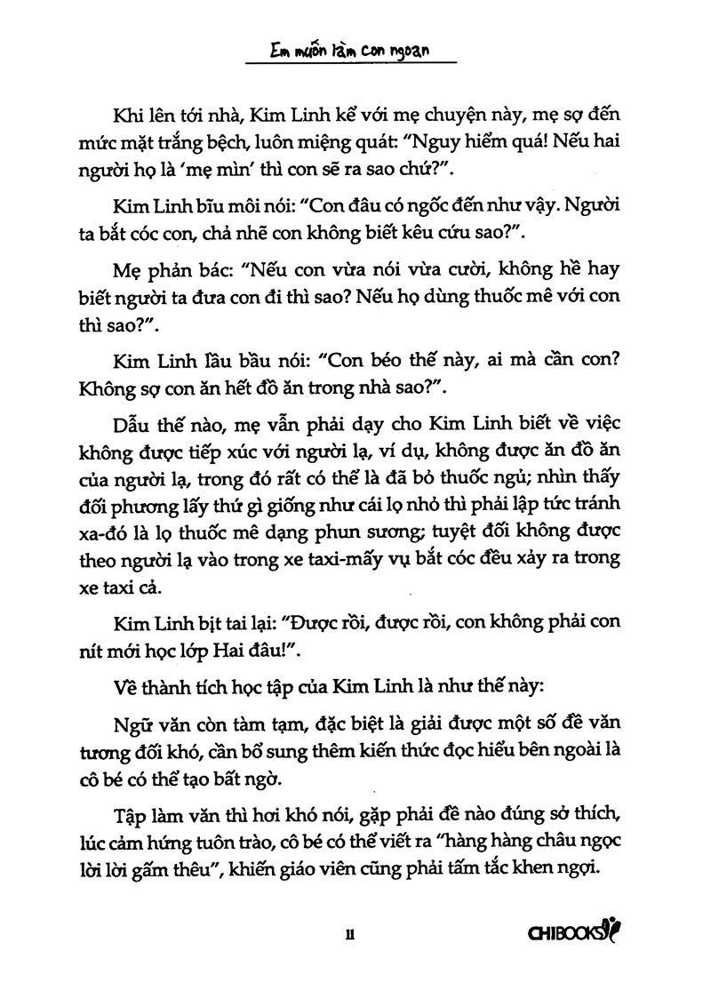 em muốn làm con ngoan