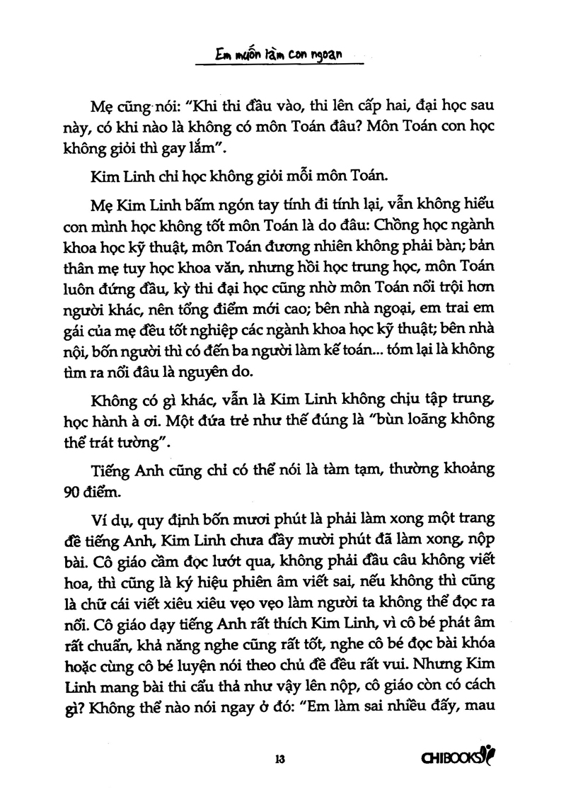 em muốn làm con ngoan