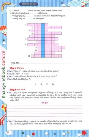 em muốn làm trạng nguyên nhỏ tuổi lớp 4