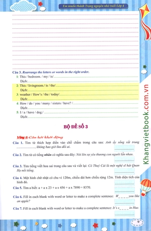 em muốn làm trạng nguyên nhỏ tuổi lớp 4