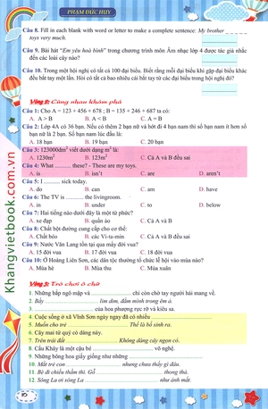 em muốn làm trạng nguyên nhỏ tuổi lớp 4