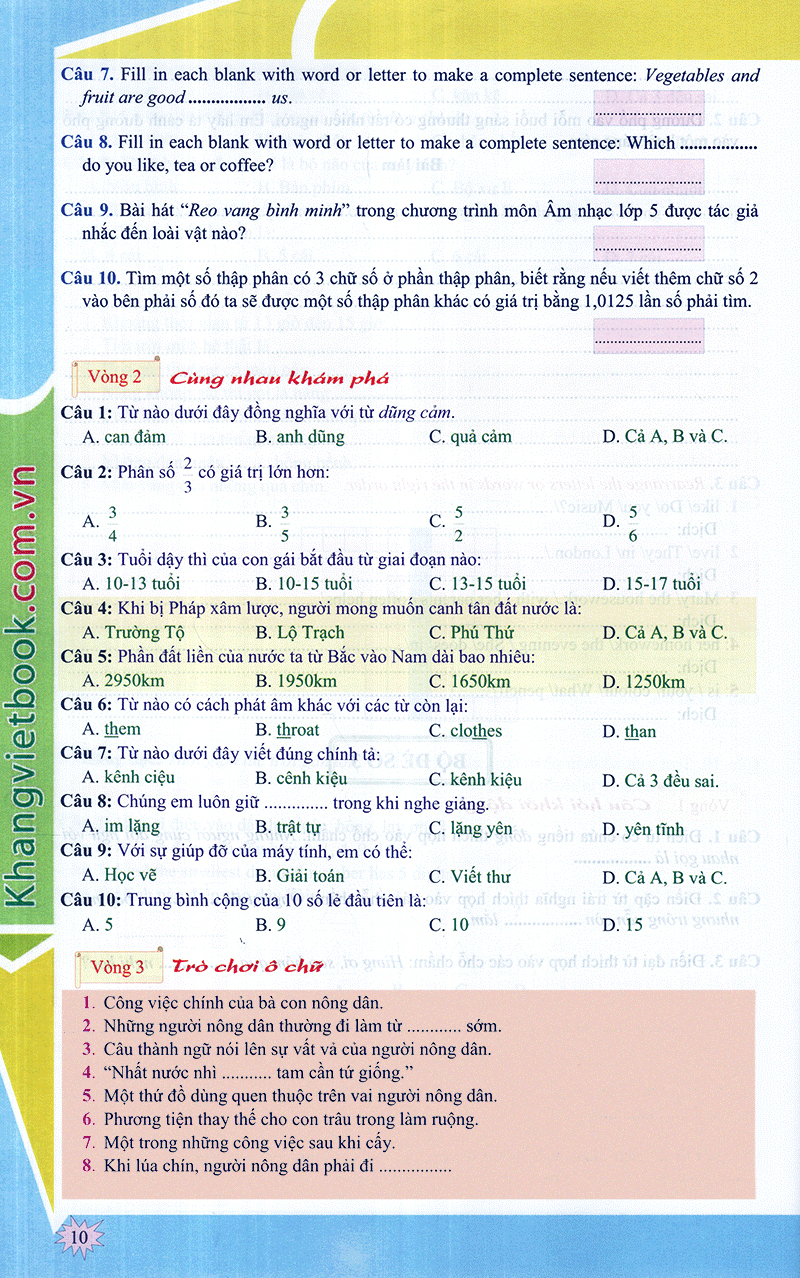 em muốn làm trạng nguyên nhỏ tuổi lớp 5