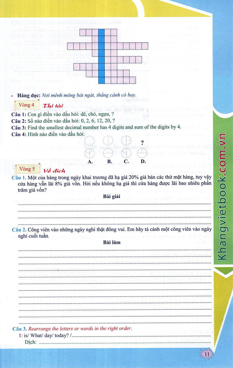 em muốn làm trạng nguyên nhỏ tuổi lớp 5