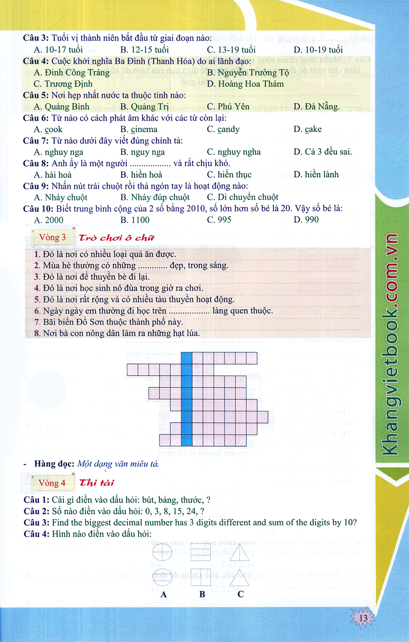 em muốn làm trạng nguyên nhỏ tuổi lớp 5