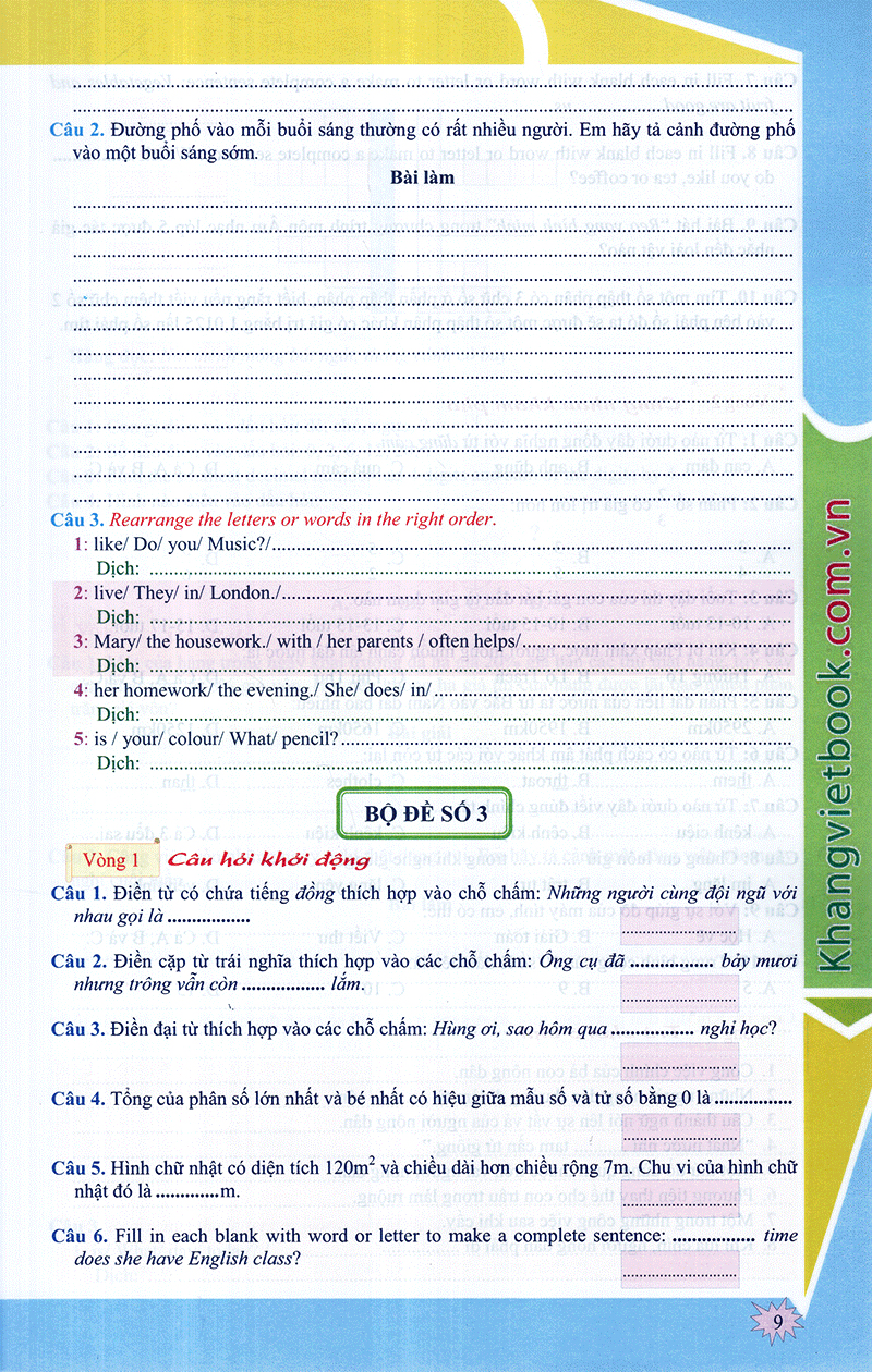 em muốn làm trạng nguyên nhỏ tuổi lớp 5