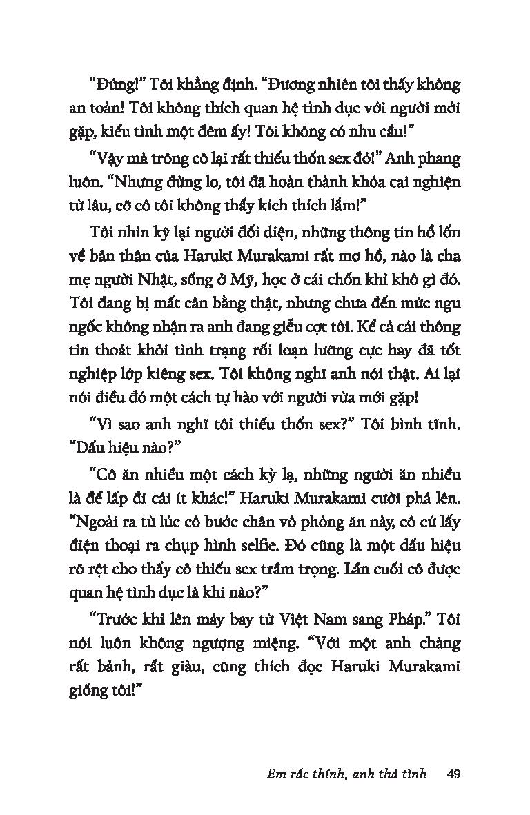 em rắc thính, anh thả tình