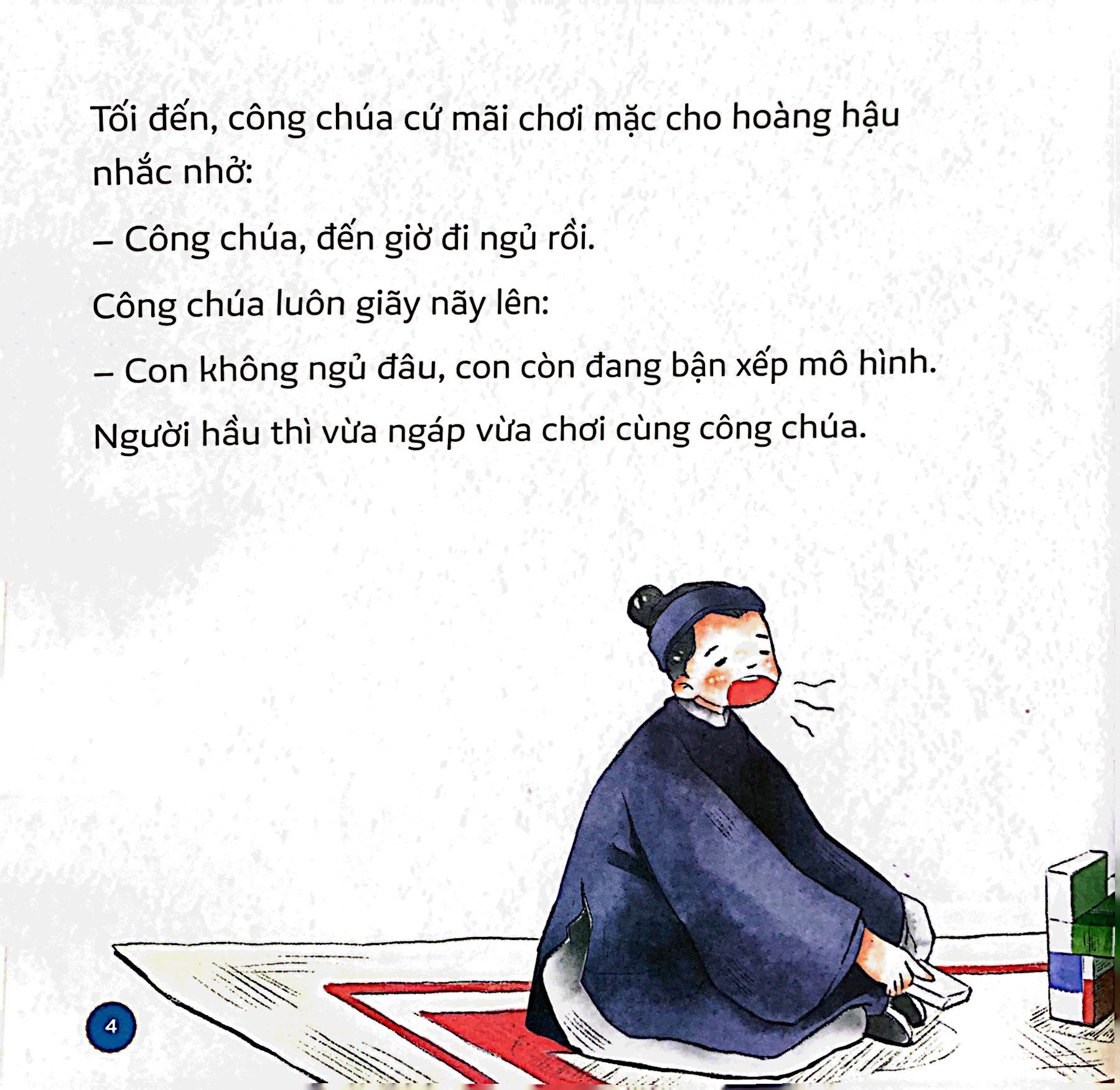 em rèn thói quen tốt - tiên vui vẻ và công chúa không chịu đi ngủ sớm