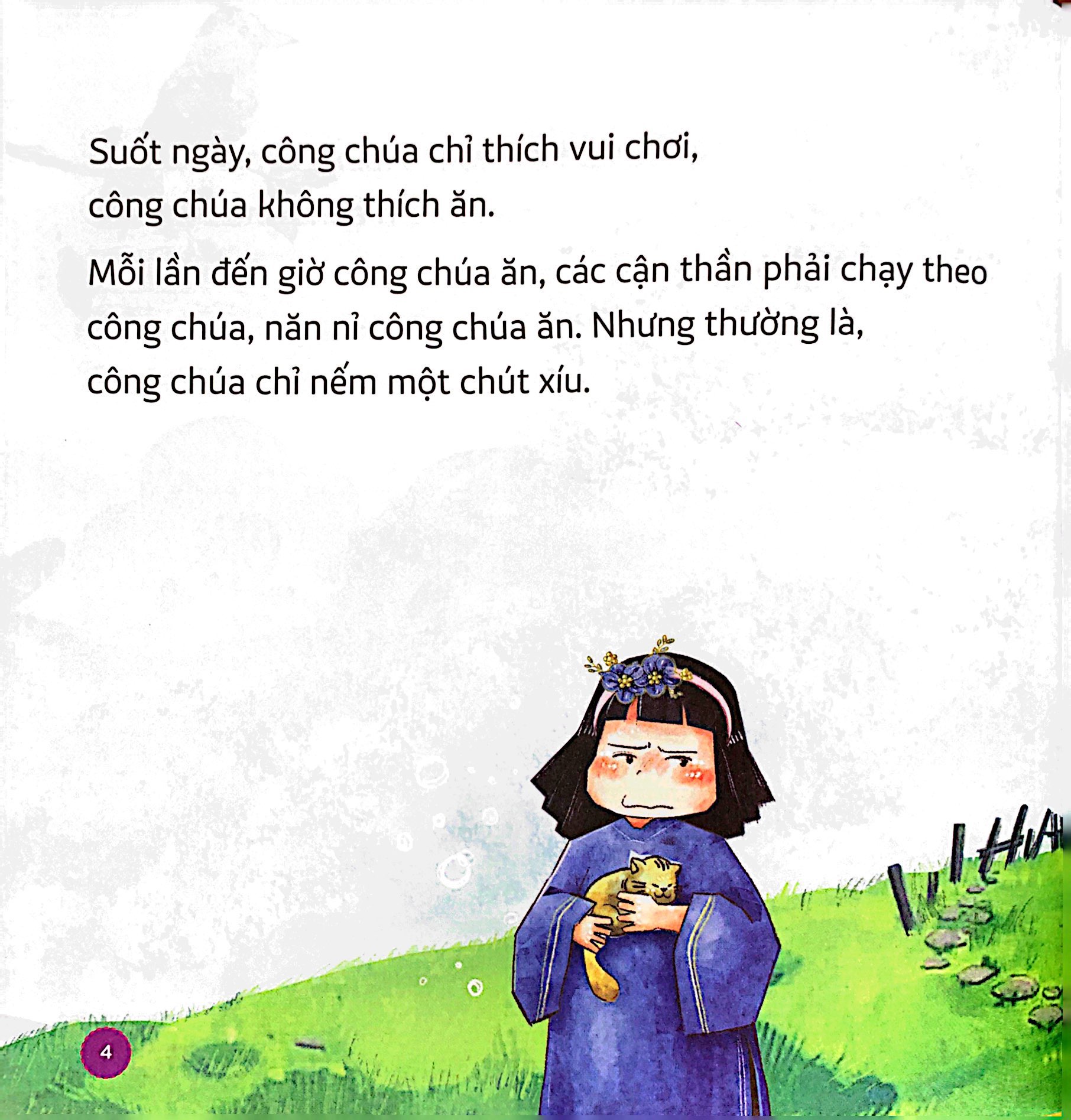 em rèn thói quen tốt - tiên vui vẻ và công chúa lười ăn