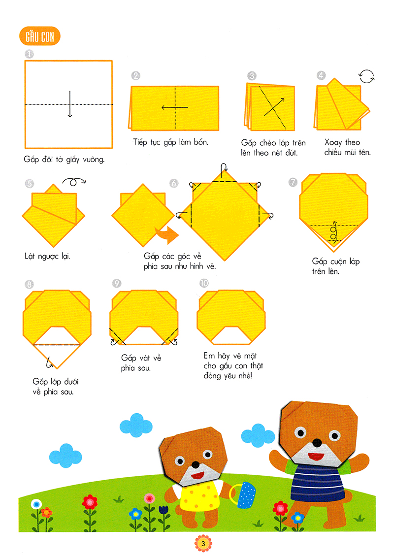 em tập gấp hình 3-4 tuổi - nâng cao (tái bản 2018)