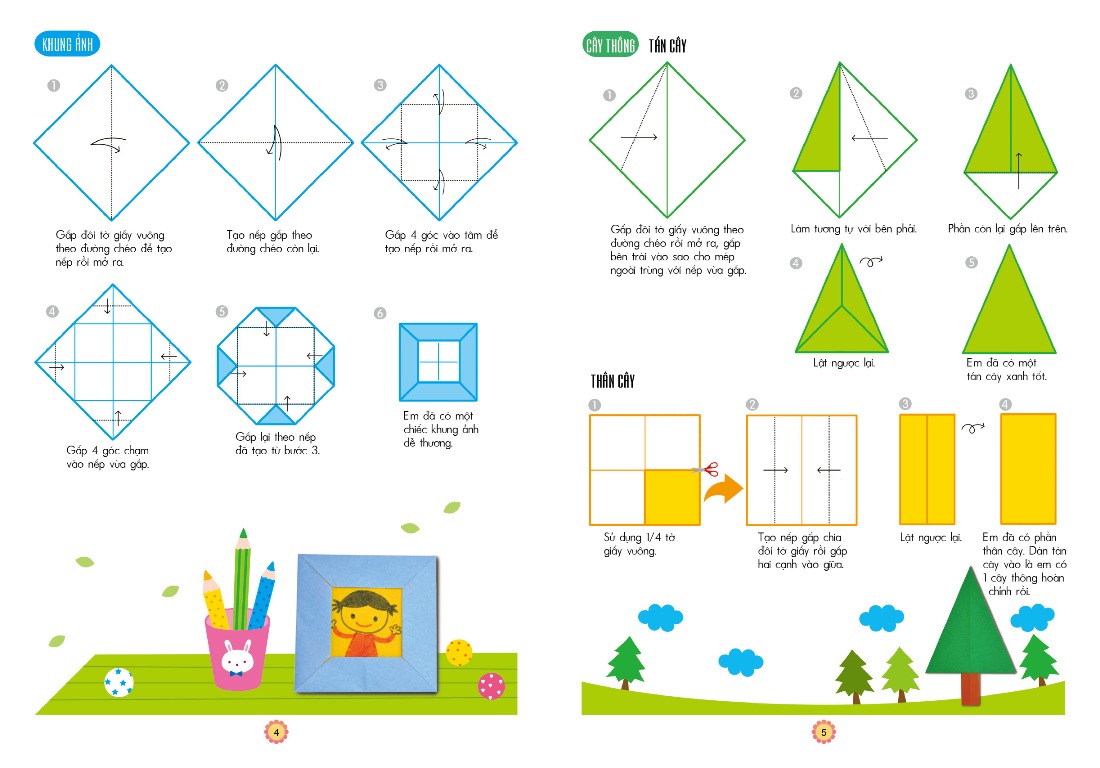 em tập gấp hình cơ bản (3-4 tuổi) (tái bản 2018)
