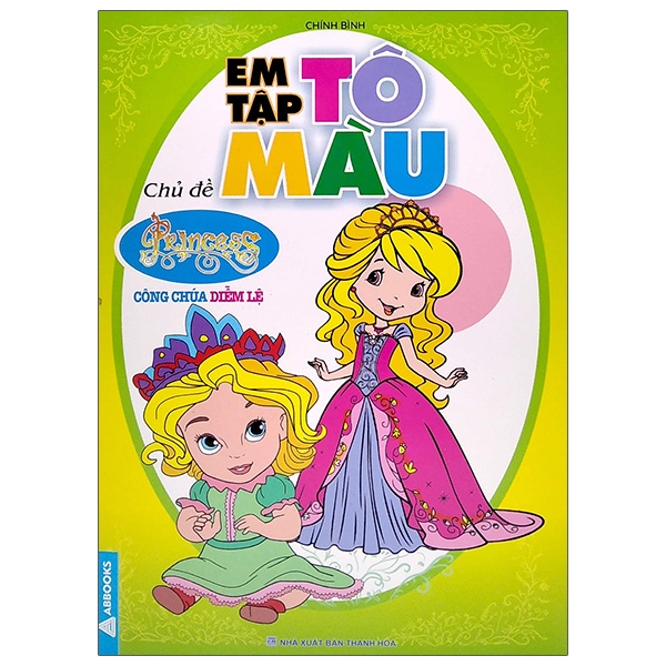 em tập tô màu - chủ đề công chúa diễm lệ