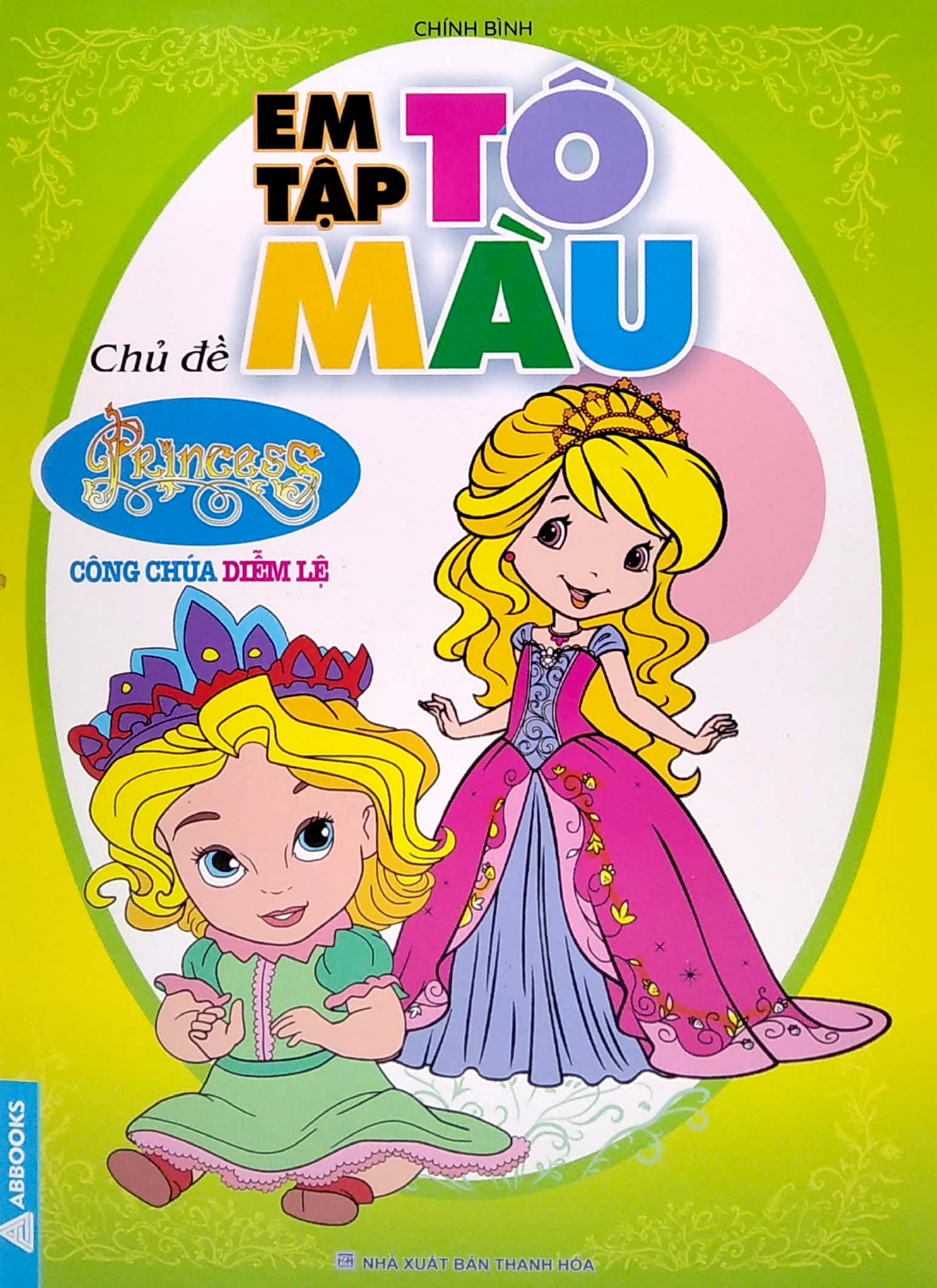 em tập tô màu - chủ đề công chúa diễm lệ