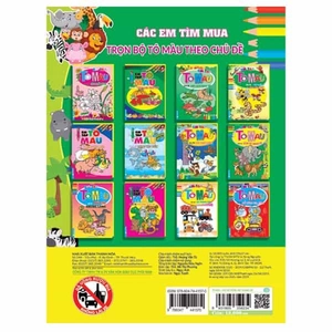 em tập tô màu - chủ đề động vật hoang dã