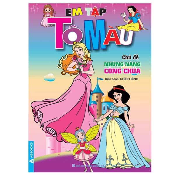 em tập tô màu - chủ đề những nàng công chúa