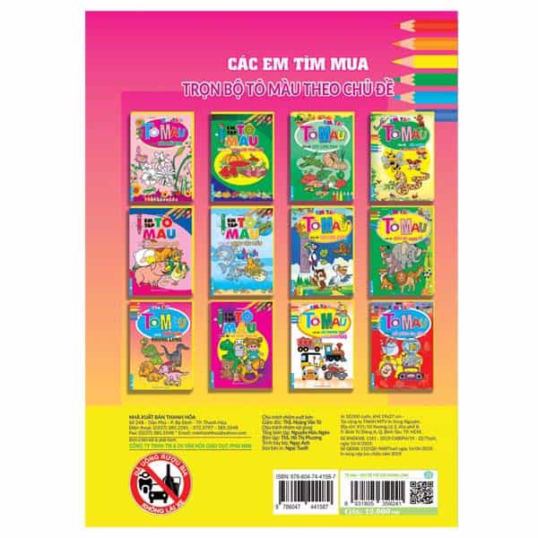 em tập tô màu - chủ đề thế giới khủng long