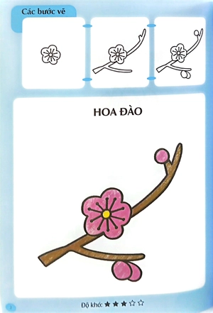 em tập vẽ và tô màu - cây cỏ hoa lá