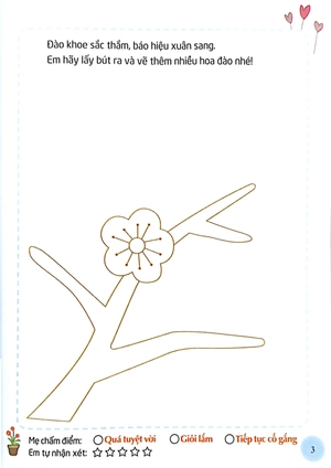 em tập vẽ và tô màu - cây cỏ hoa lá