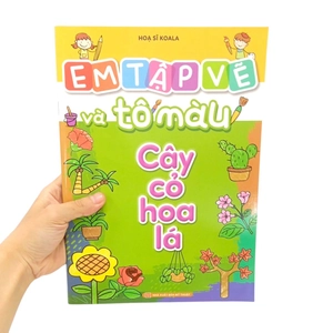 em tập vẽ và tô màu - cây cỏ hoa lá