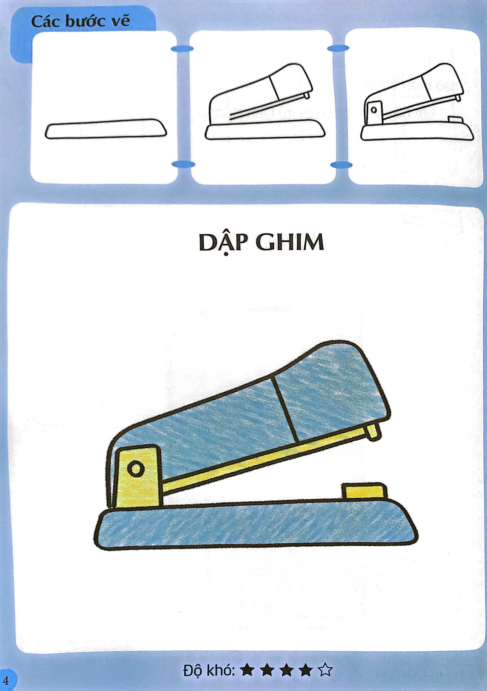 em tập vẽ và tô màu - đồ dùng gia đình