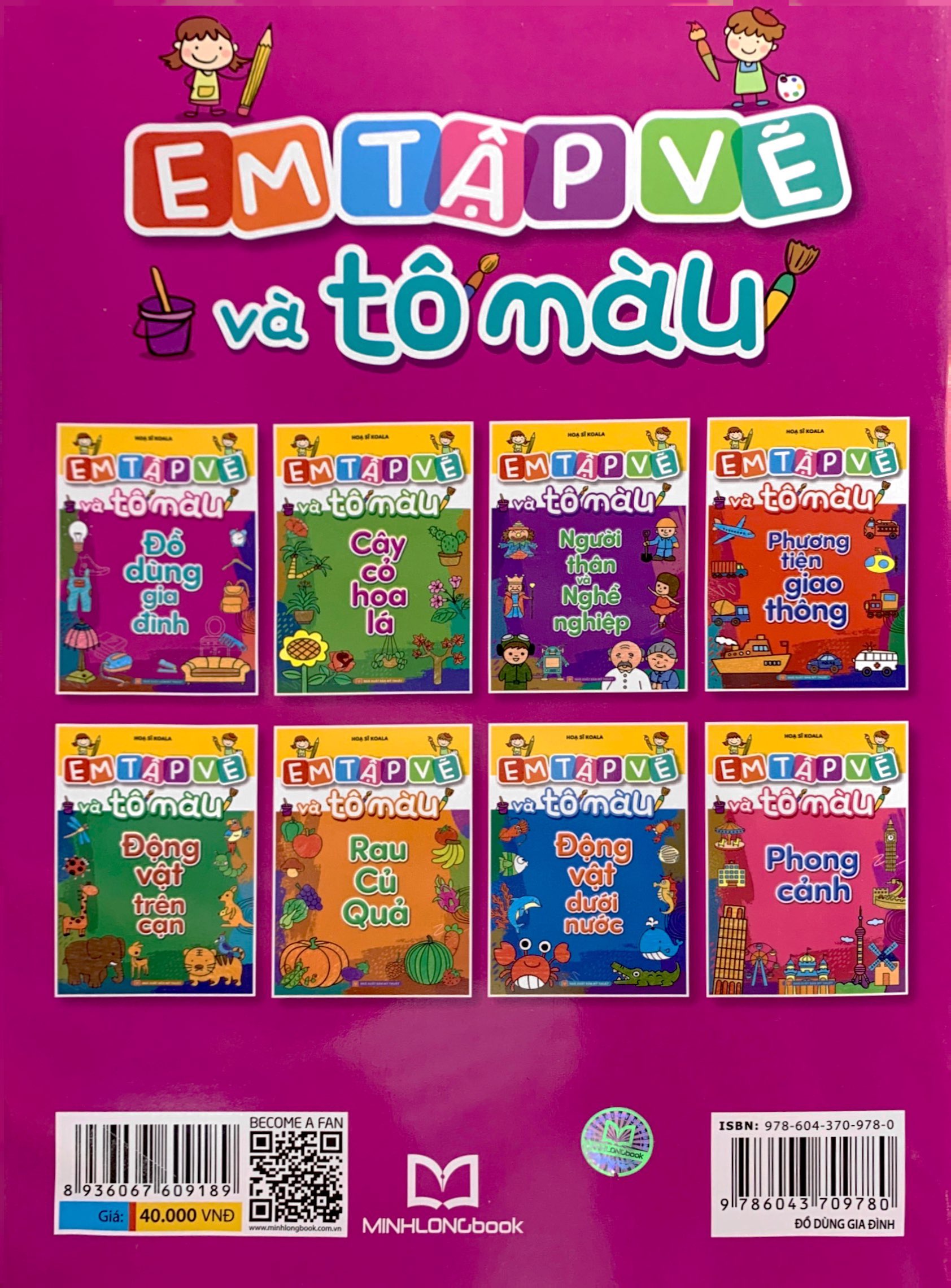 em tập vẽ và tô màu - đồ dùng gia đình