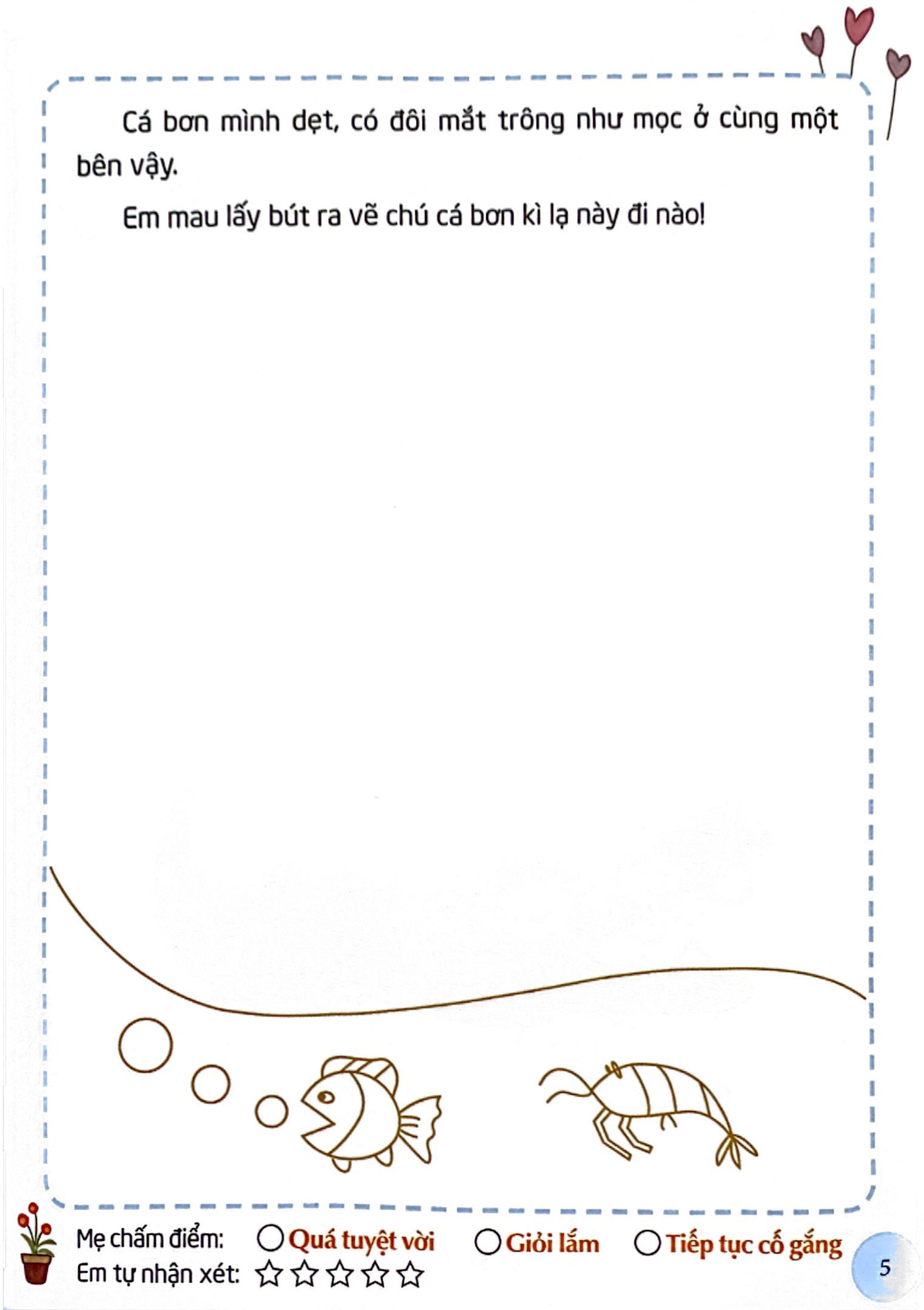 em tập vẽ và tô màu - động vật dưới nước