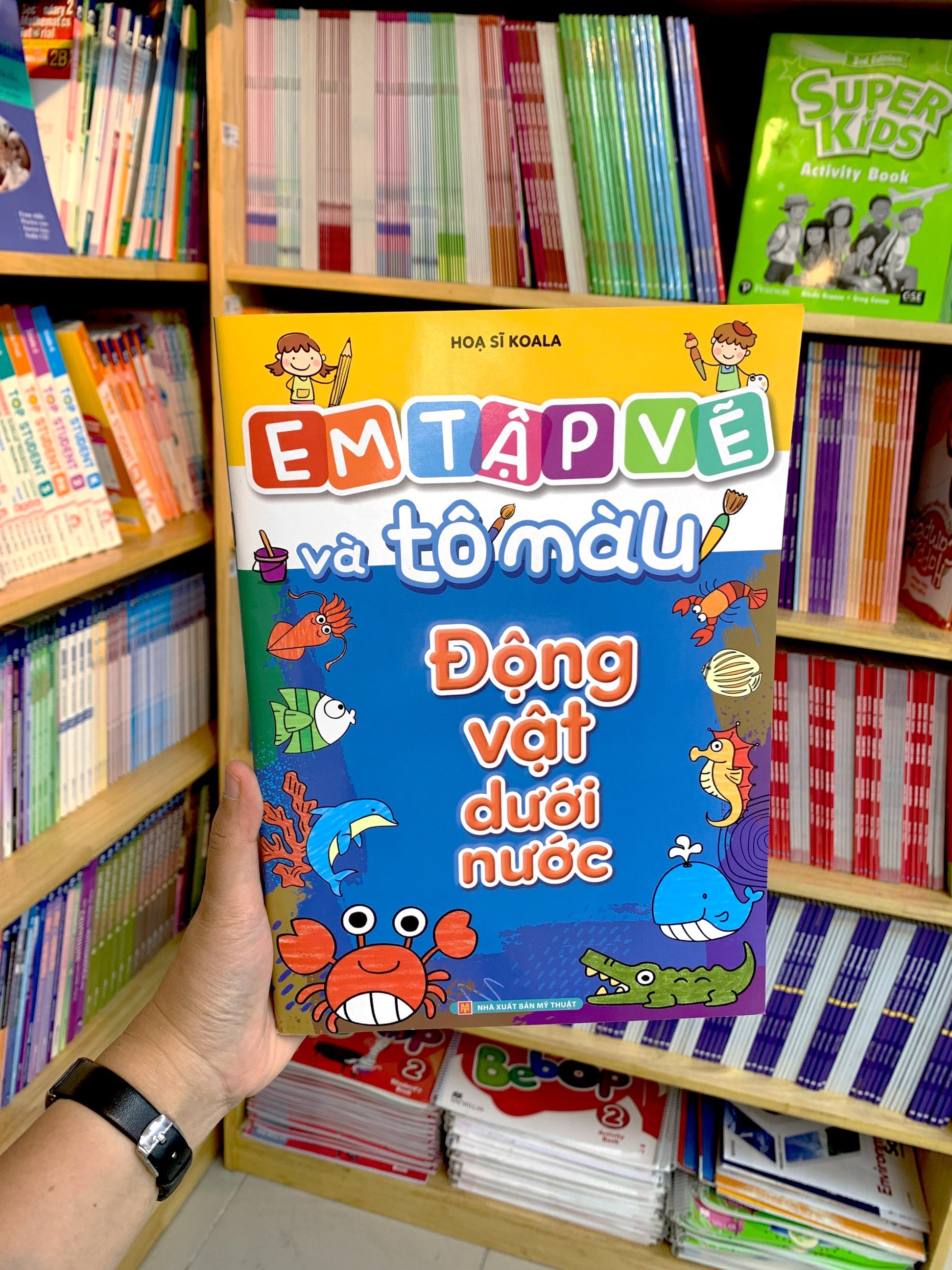 em tập vẽ và tô màu - động vật dưới nước