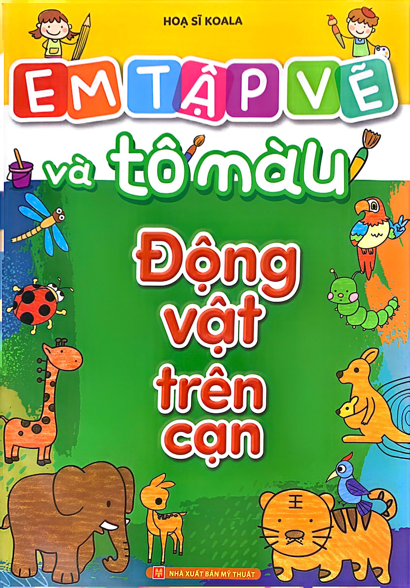 em tập vẽ và tô màu - động vật trên cạn