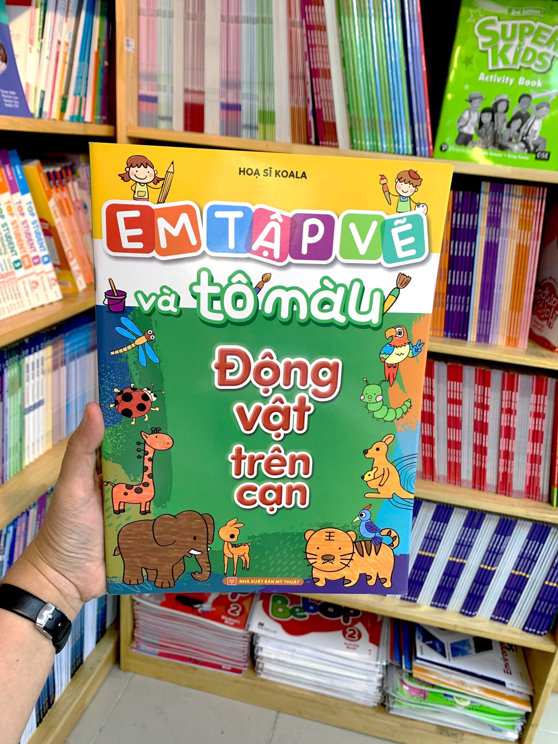 em tập vẽ và tô màu - động vật trên cạn