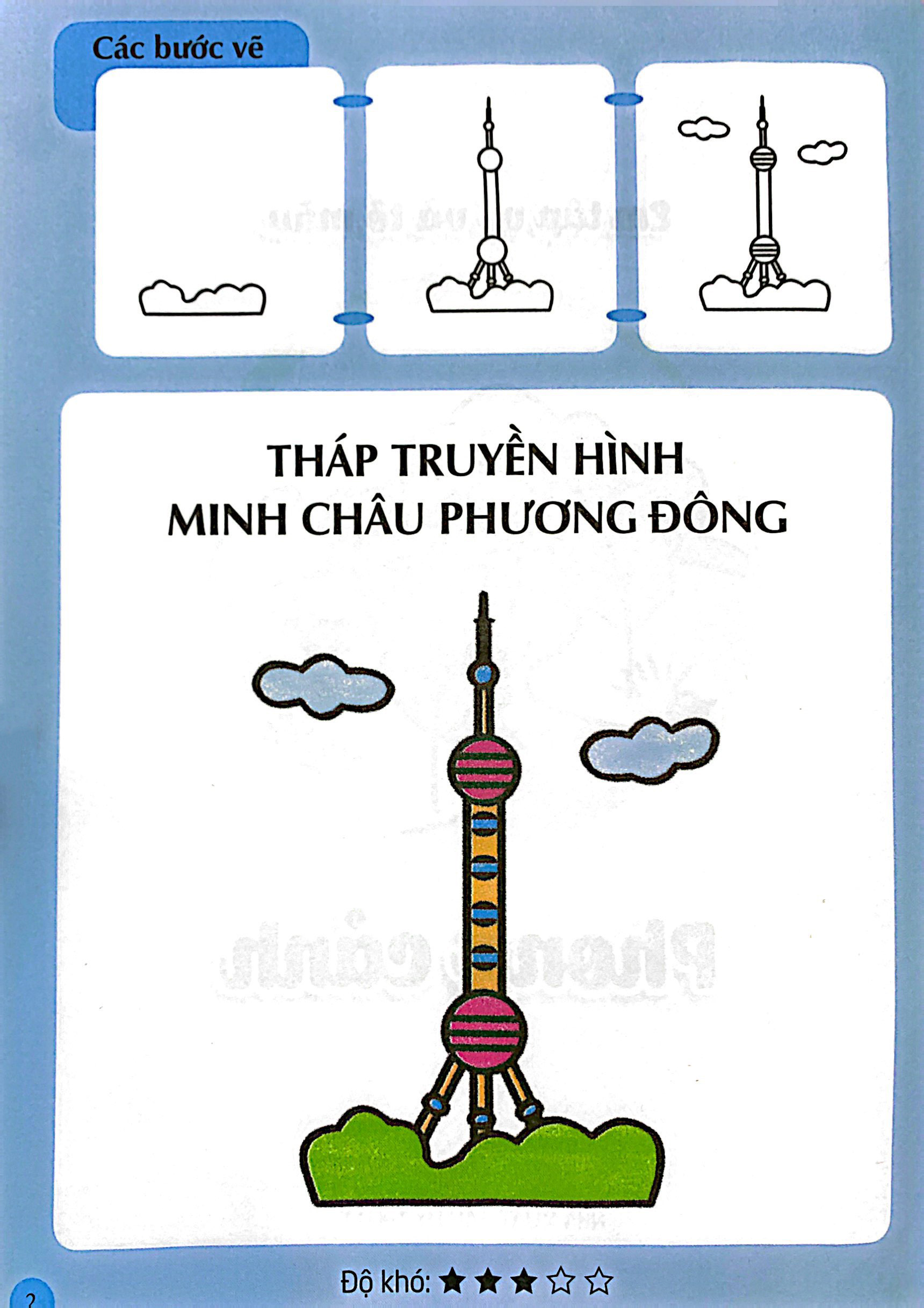 em tập vẽ và tô màu - phong cảnh
