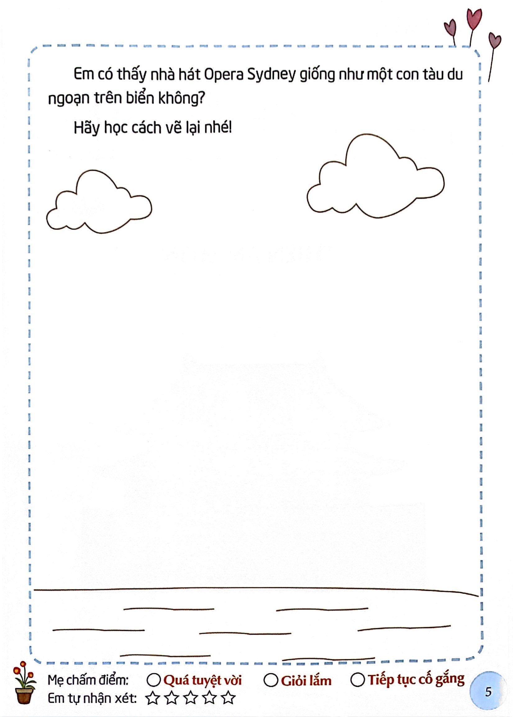 em tập vẽ và tô màu - phong cảnh