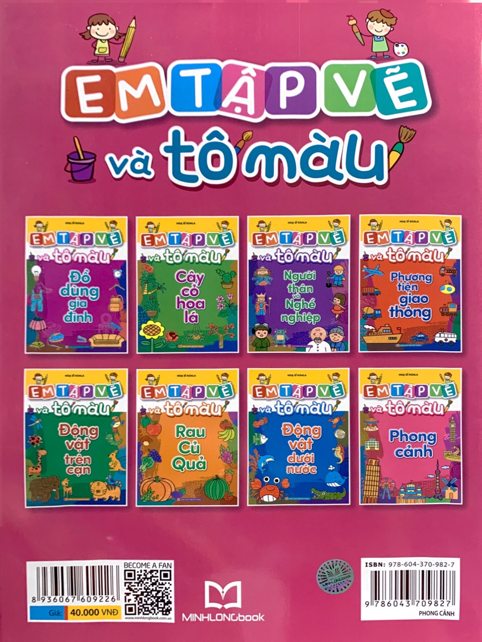 em tập vẽ và tô màu - phong cảnh