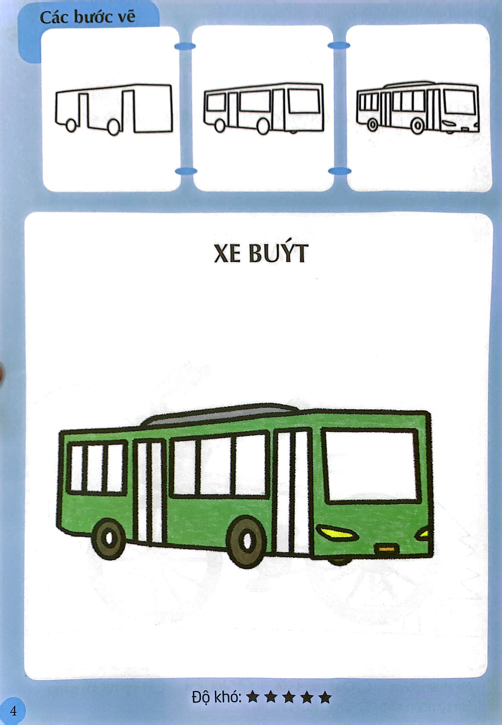 em tập vẽ và tô màu - phương tiện giao thông