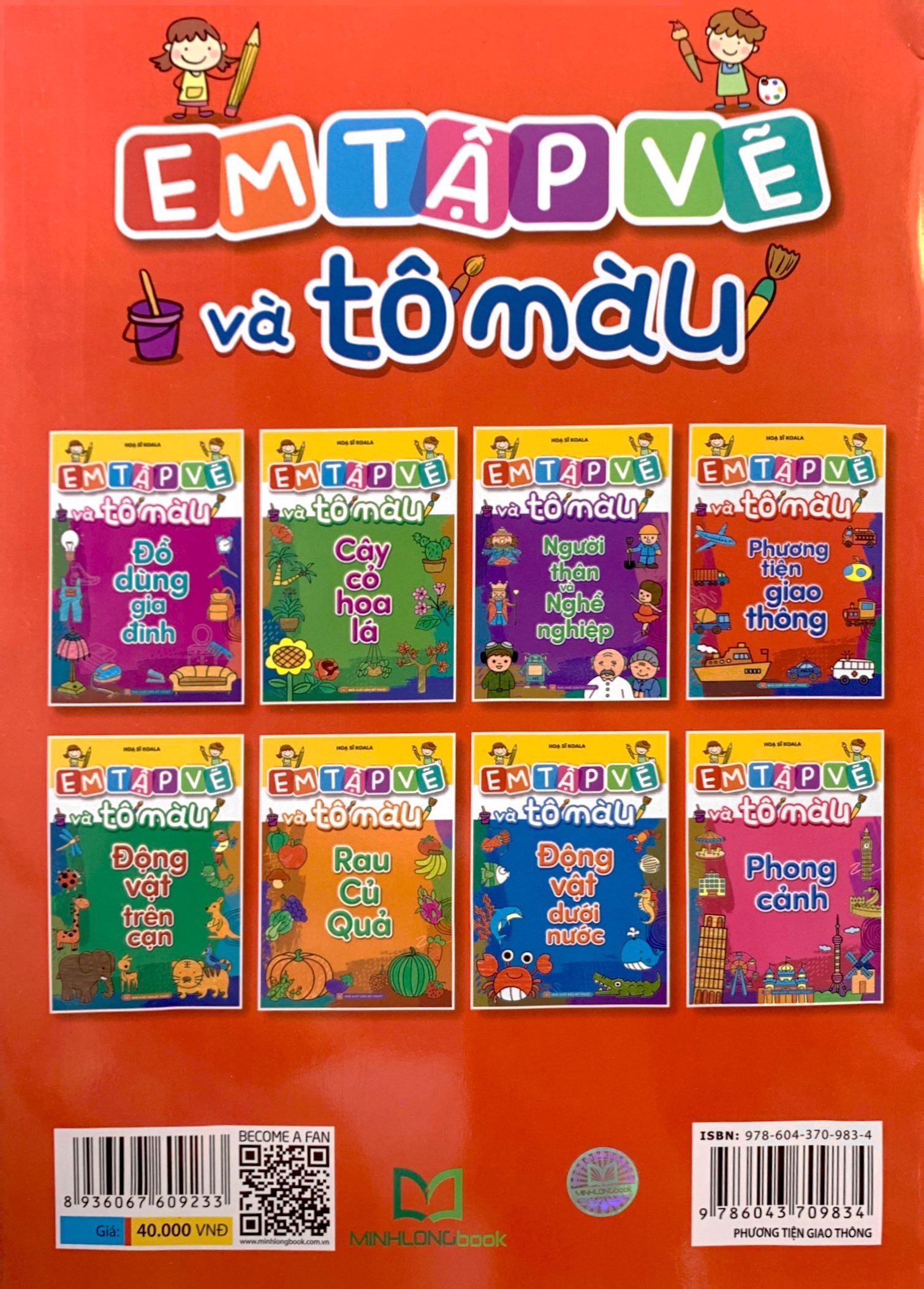 em tập vẽ và tô màu - phương tiện giao thông