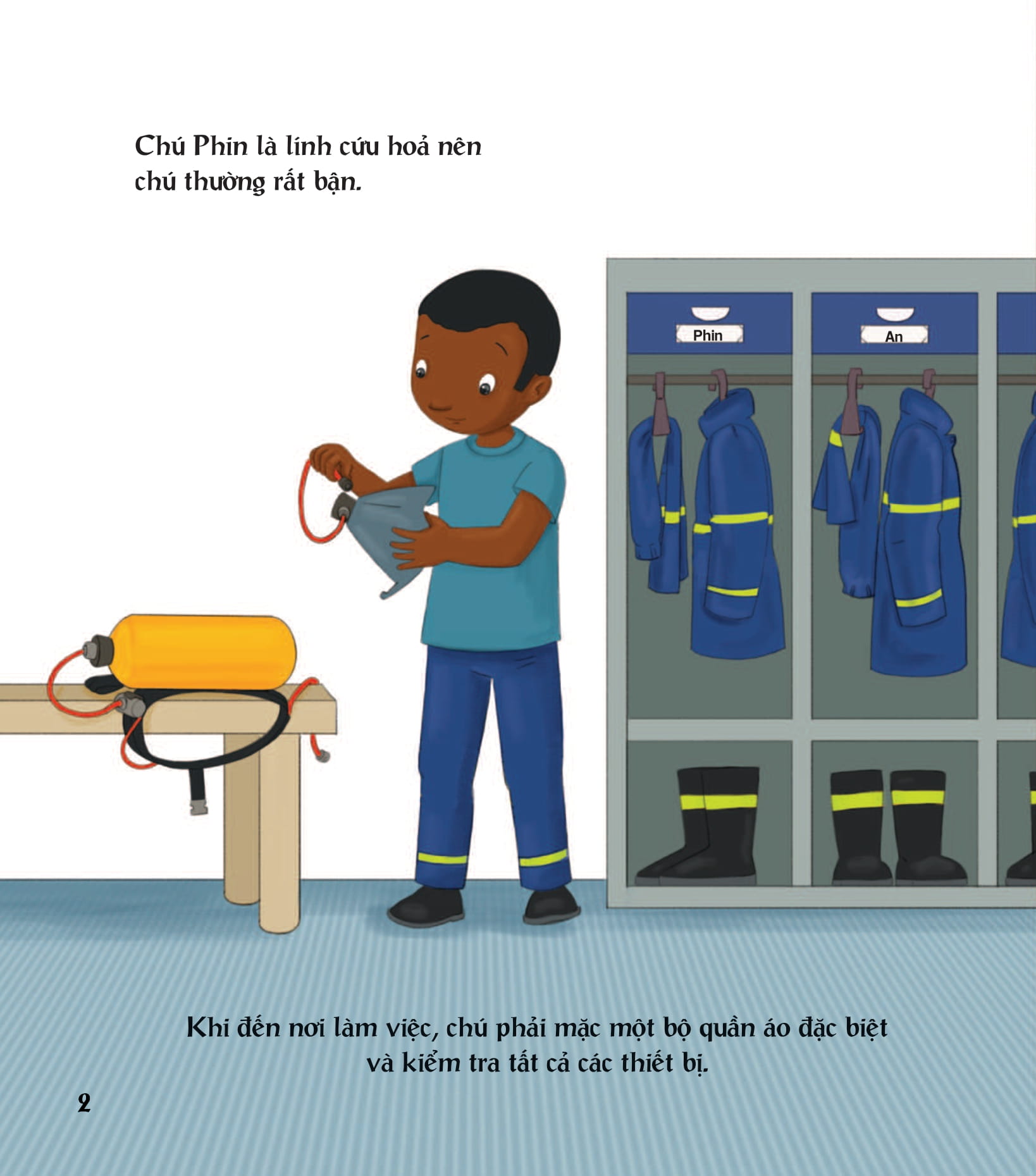 em thích nghề nào? - lính cứu hỏa