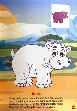 em tô màu - châu phi hoang dã