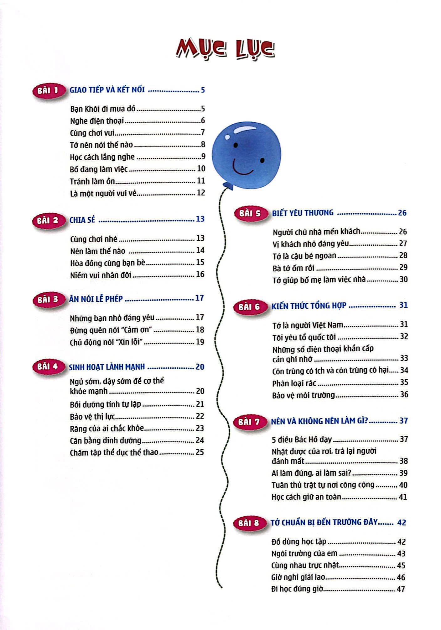 em tự tin vào lớp một - kết nối và chia sẻ