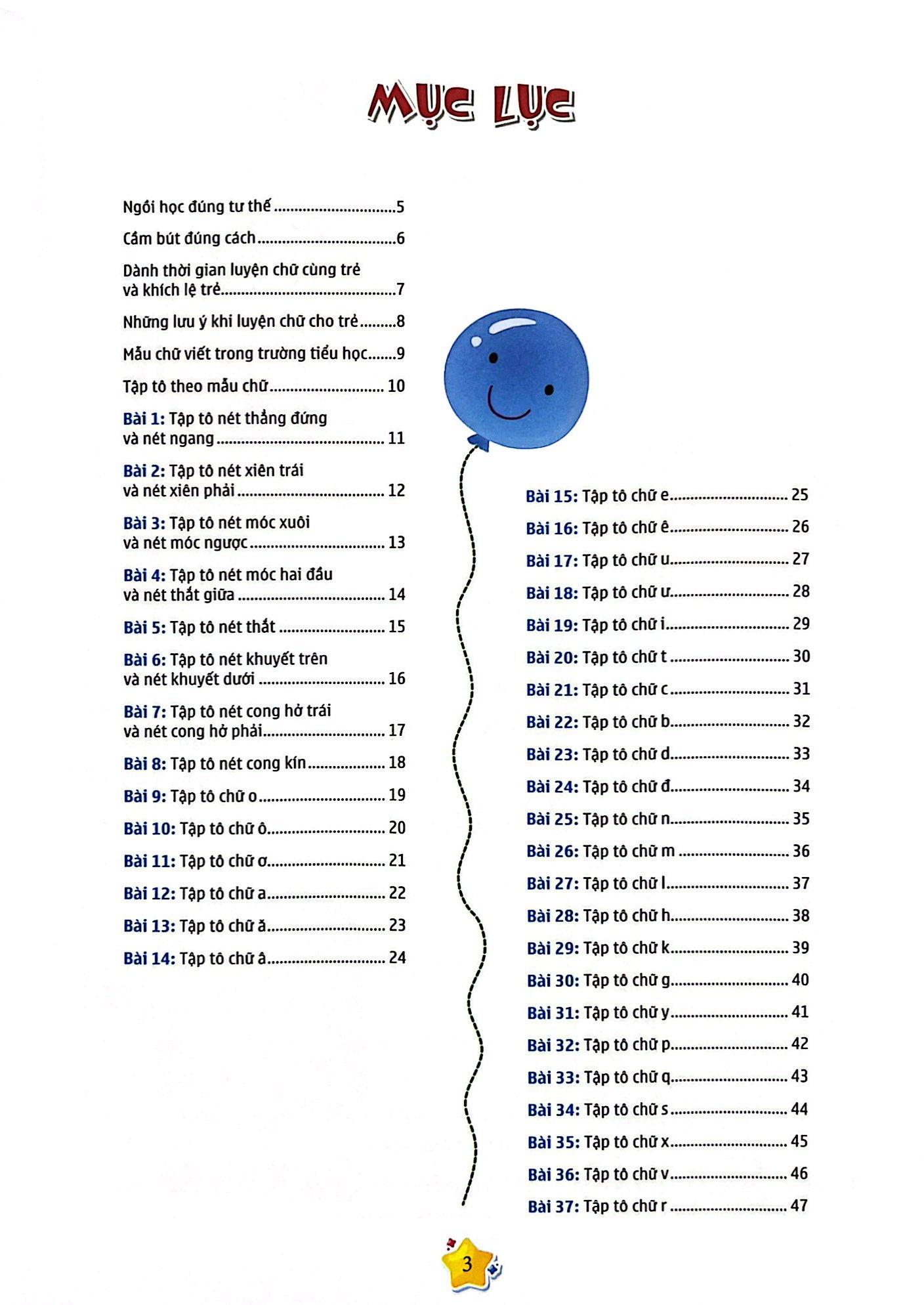 em tự tin vào lớp một - khéo viết chữ