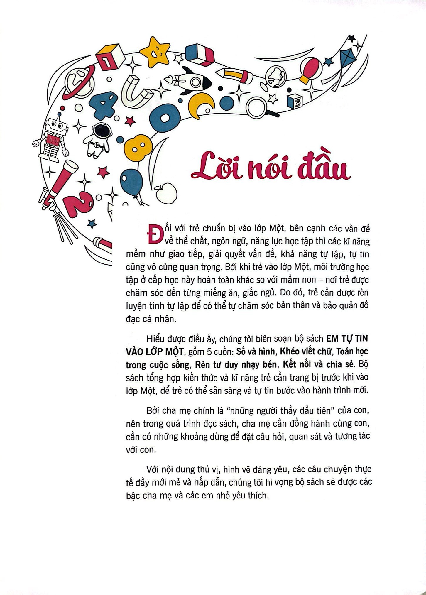 em tự tin vào lớp một - rèn tư duy nhạy bén