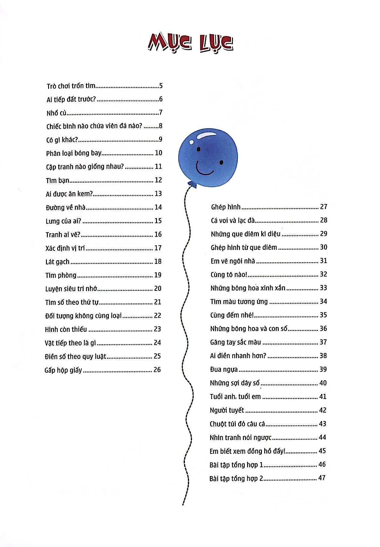 em tự tin vào lớp một - rèn tư duy nhạy bén