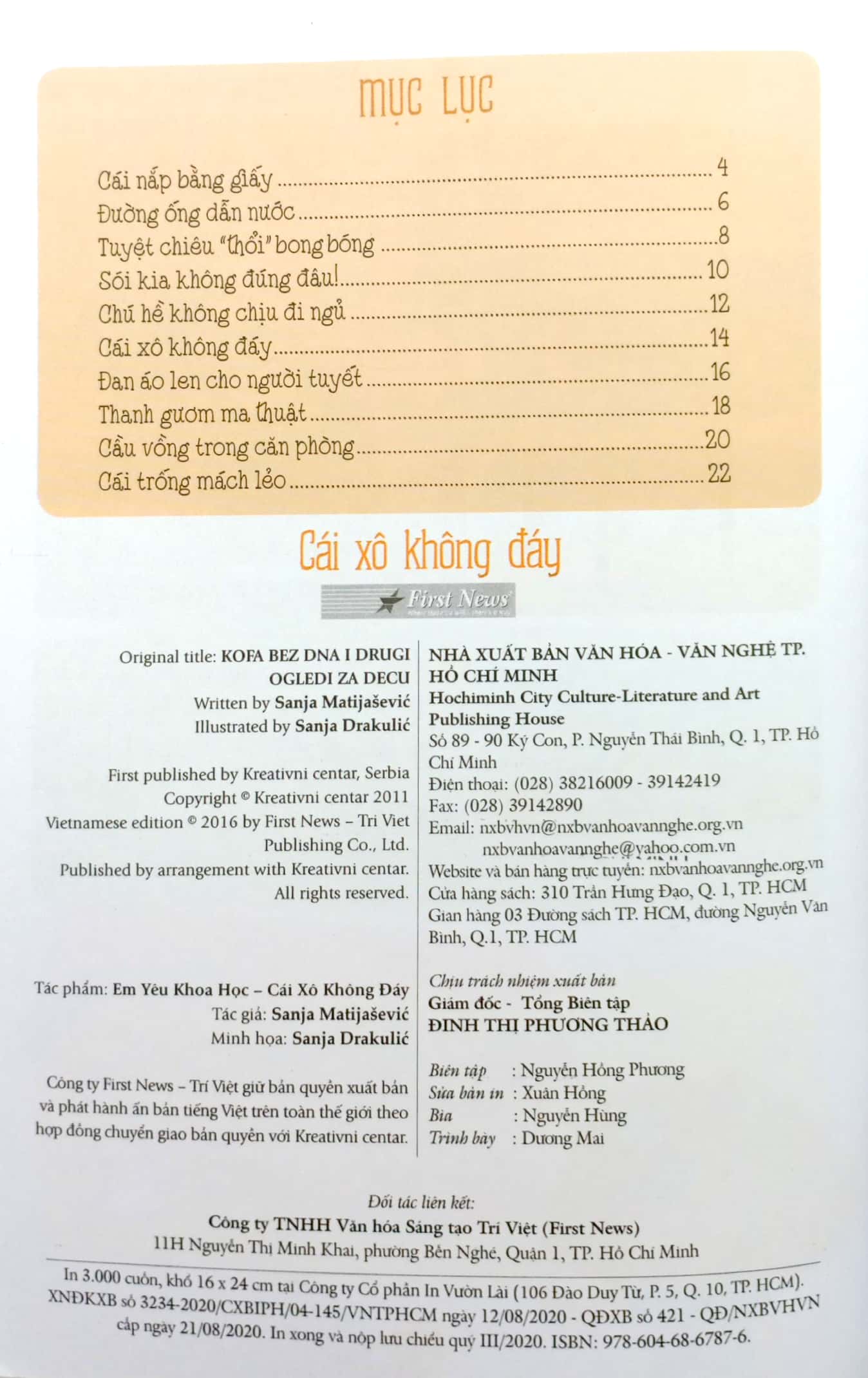 em yêu khoa học - cái xô không đáy (tái bản 2020)